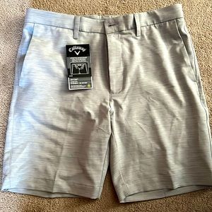 New never worn Callaway Opti-Dri golf shorts